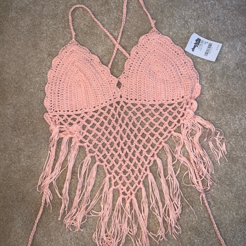 NWT Charlotte Russe Crochet Top